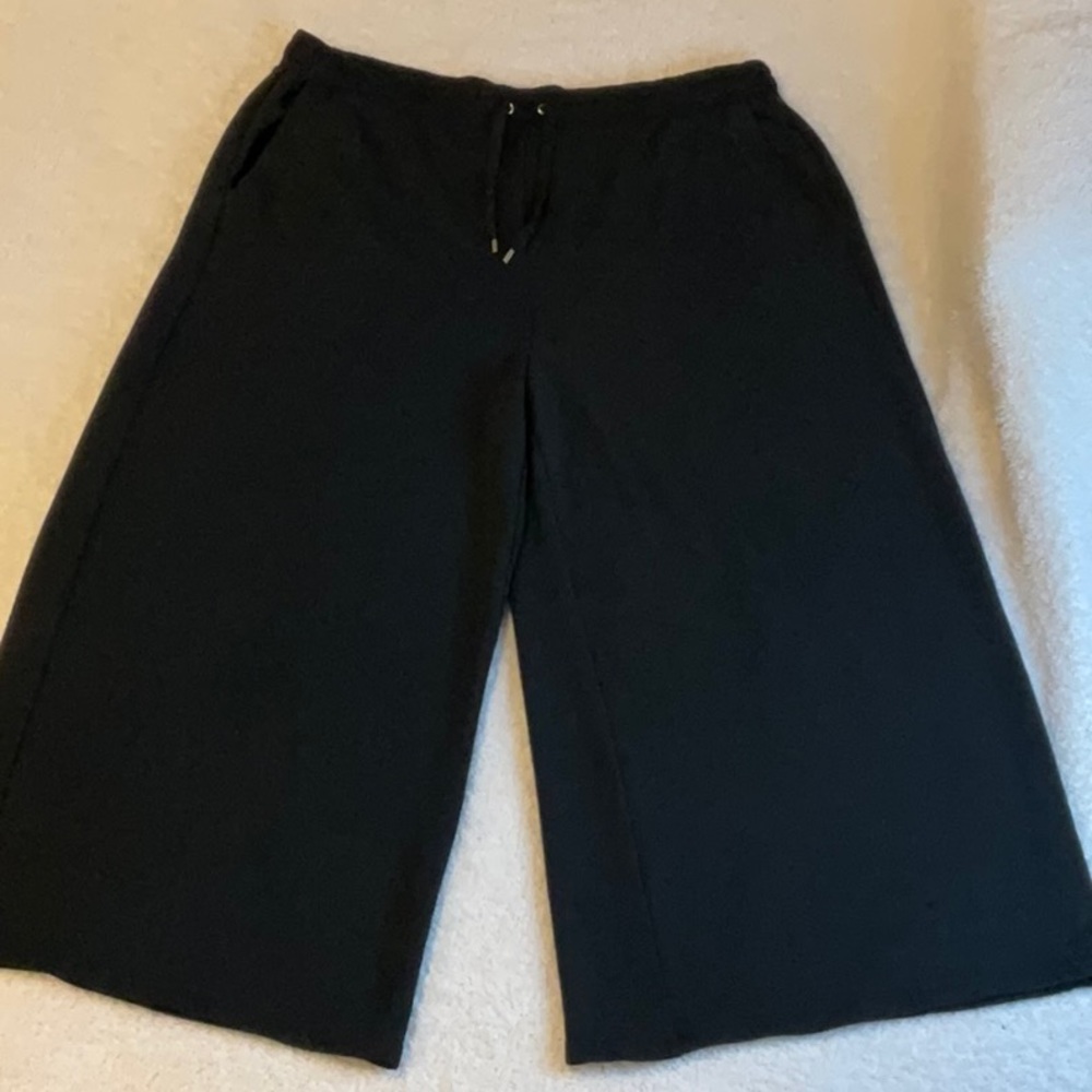 Lauren Ralph Lauren drawstring waist, elastic wide leg pants